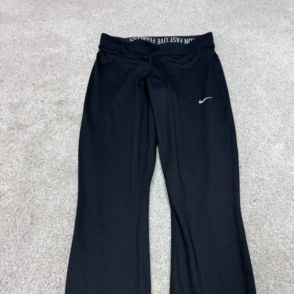 Nike Dri-Fit Leggings Capri Women’s Black Pull On Size Small - Picture 6 of 10